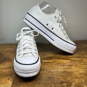 Converse Chuck Taylor All Star Lift Platform Canvas Size 7.5 560251F White
